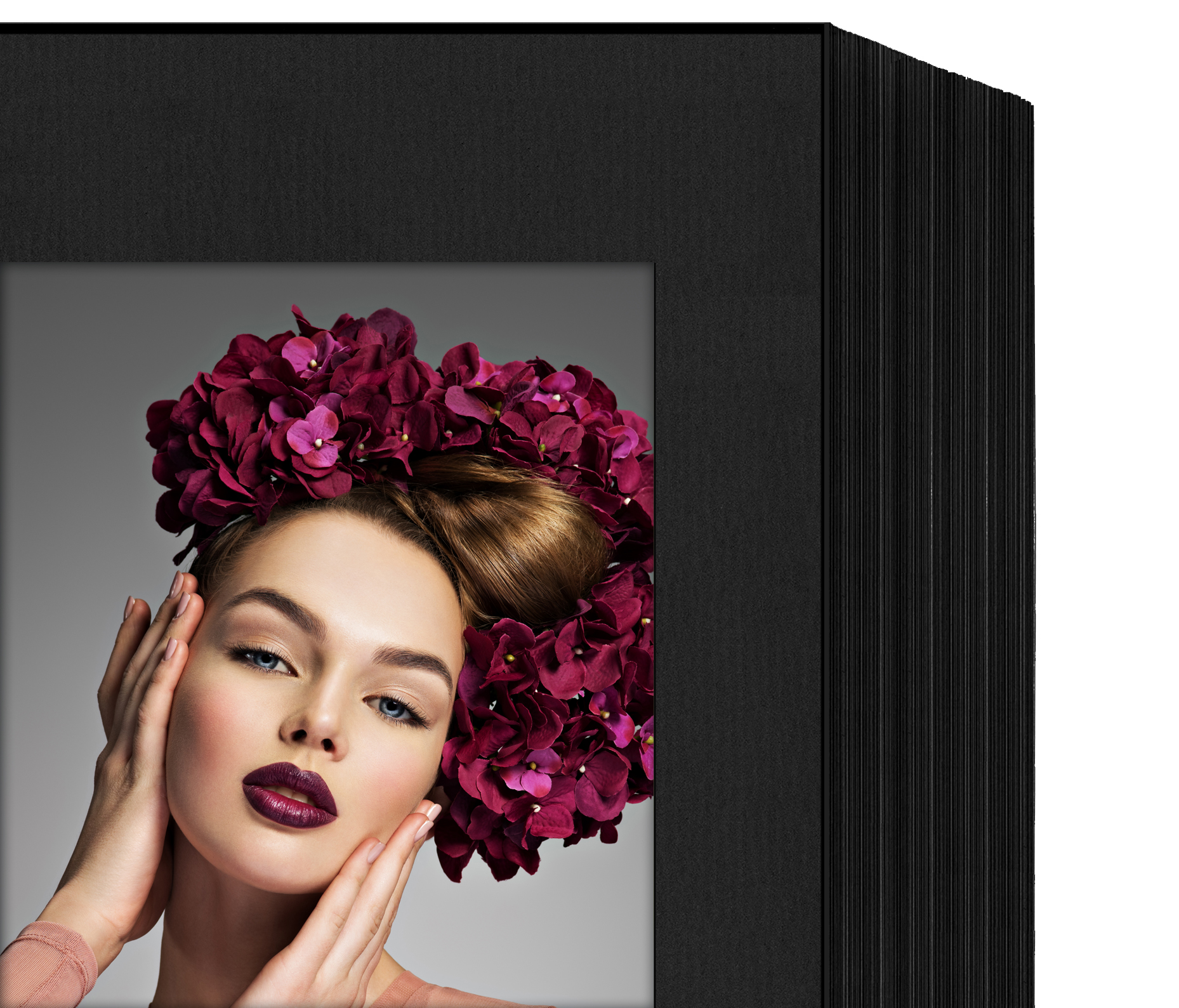 Endlosleporello für 10x15 cm - schwarz - schwarz gerippte Maske - 100 Teile