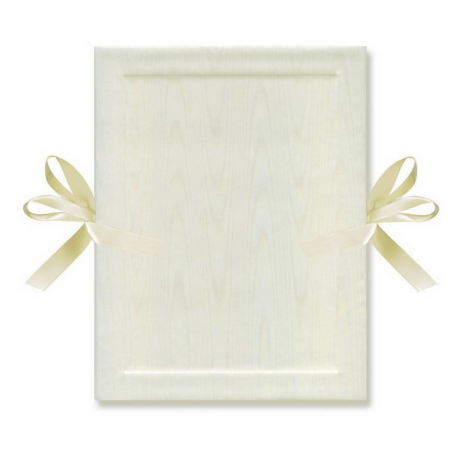 Kurz-Leporello mit Satinschleife Serie "Moiré Delux"