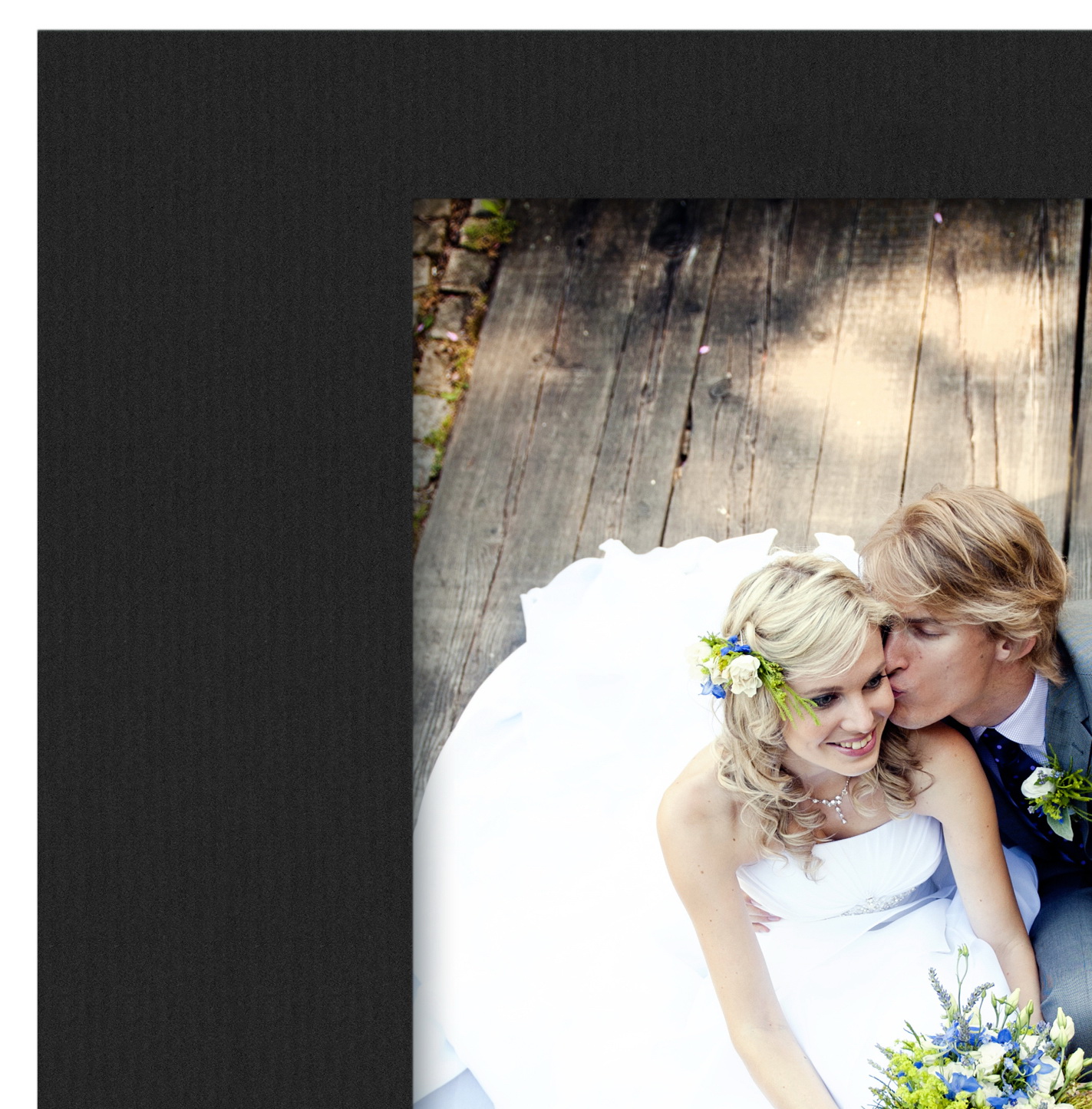 quadratisches Endlosleporello für 13x18 cm - schwarz - schwarze Maske mit Struktur - 50 Teile