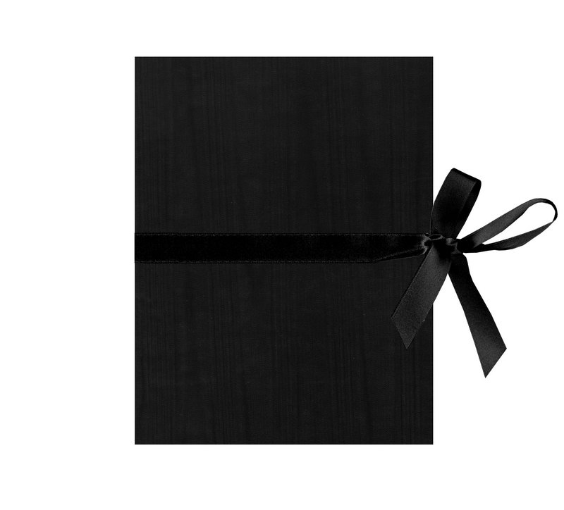 Kurz-Leporello mit Satinschleife Serie "Moiré"