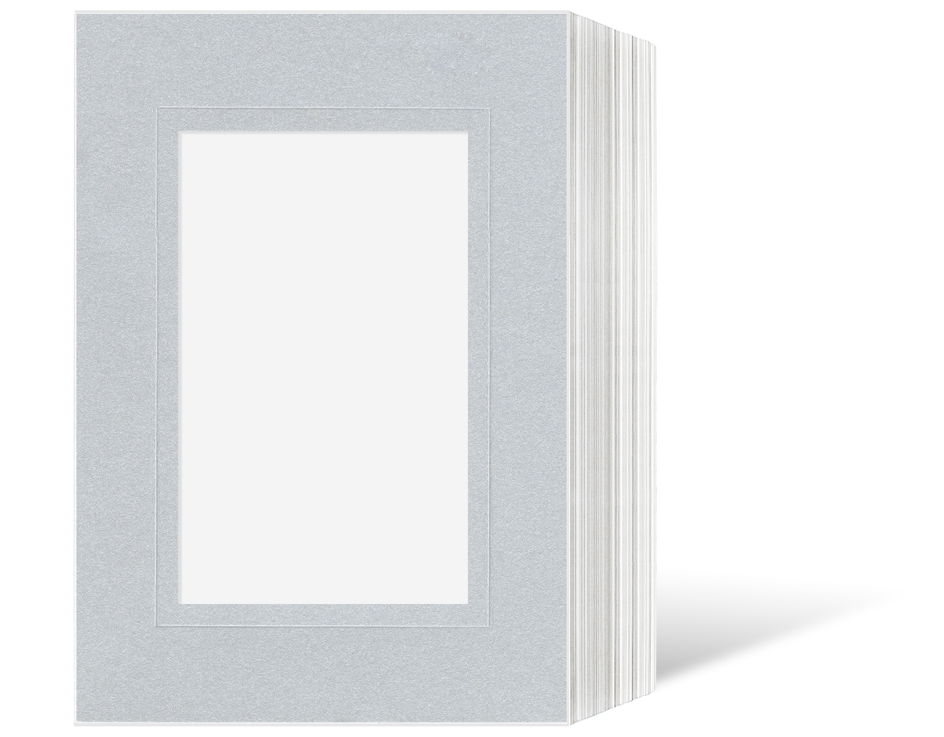 Endlosleporello für 10x15 cm - weiß - silber satinierte Maske - Blindprägung -100 Teile Endlosleporello für 10x15 cm - weiß - silber satinierte Maske - Blindprägung -100 Teile