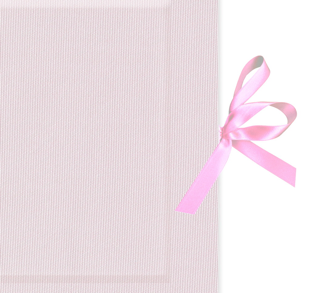 Kurz-Leporello mit Satinschleife Serie "Moiré Delux"