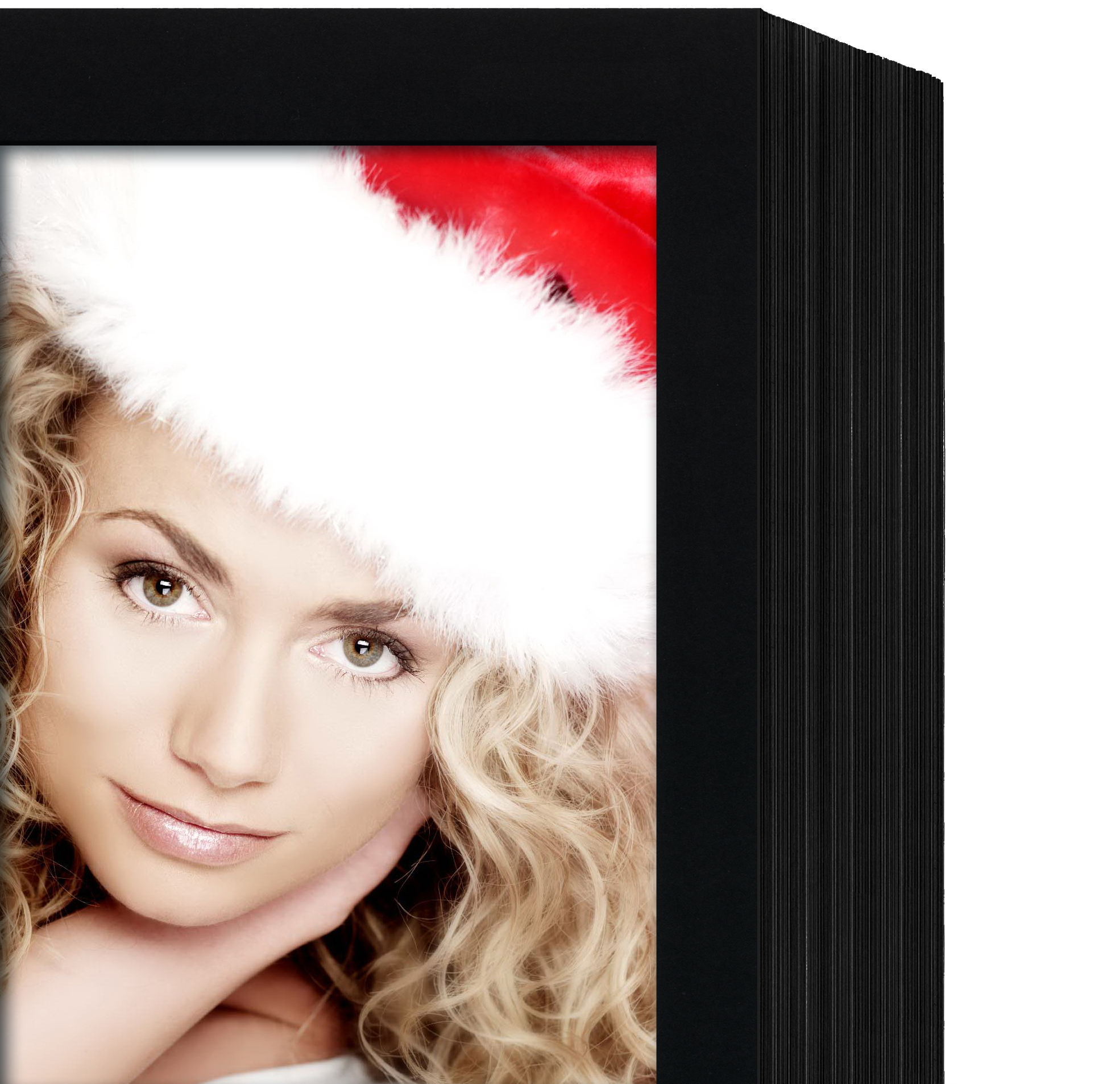 Endlosleporello  für 20x30 cm - schwarz - schwarze matte Maske - ohne Rand - 50 Teile