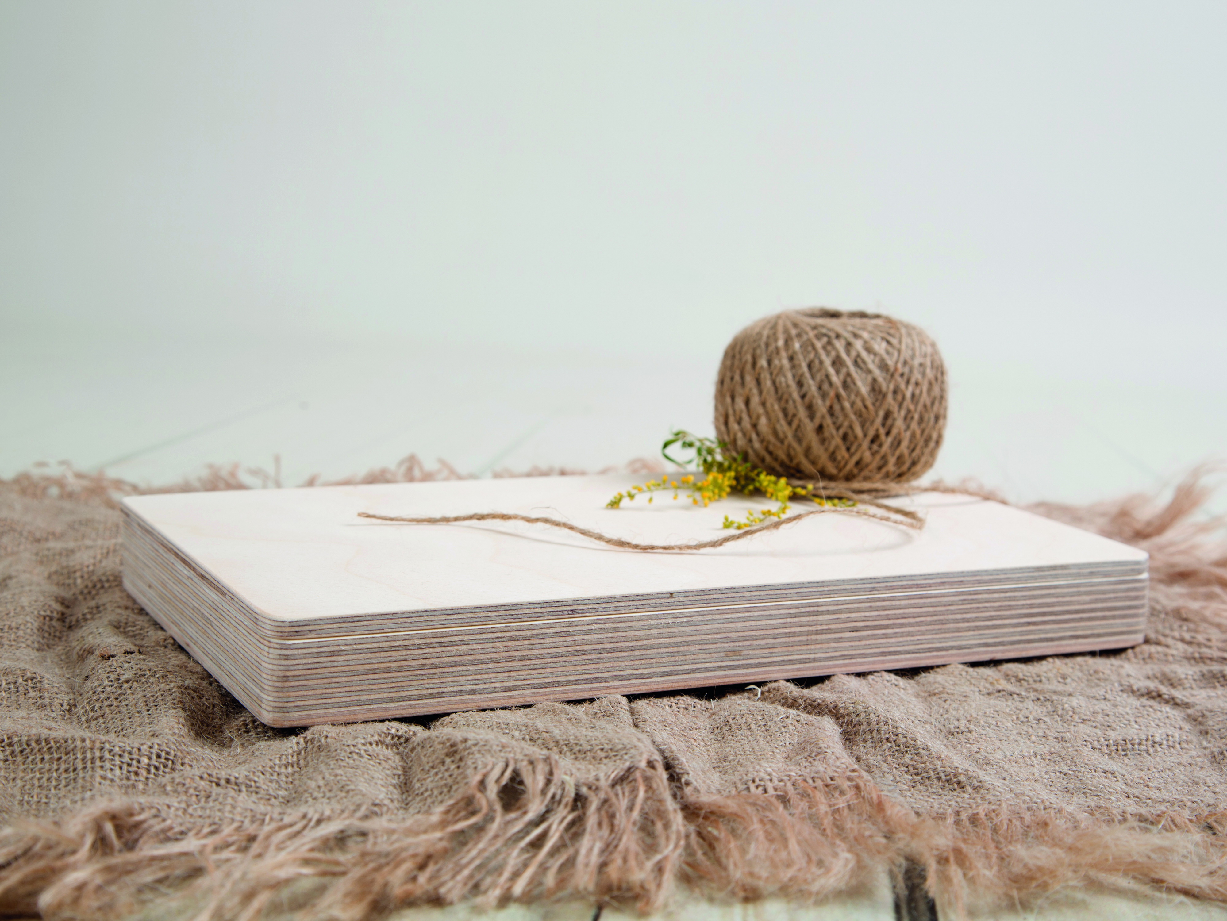 Rechteckige Fotobox aus Holz für 13x18 cm Fotos & sämtliche USB-Stick Größen