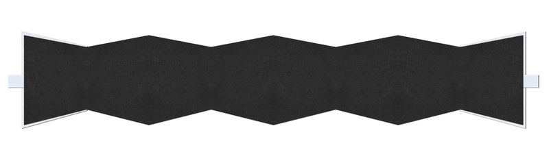 Leporello-Einbanddeckel, 2 tlg. mit Satinschleife "Moiré Deluxe"