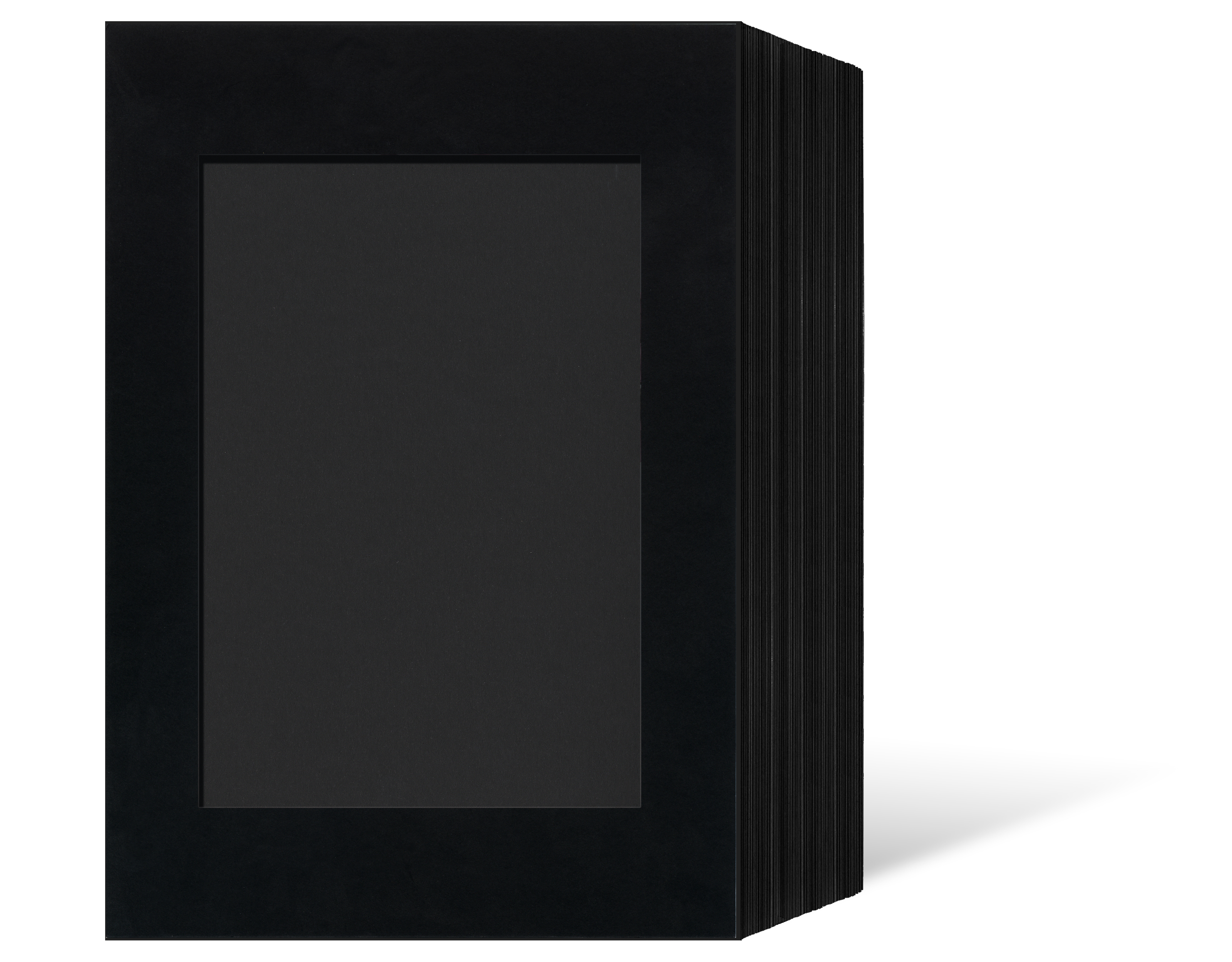 Endlosleporello  für 20x25 cm - schwarz - schwarze matte Maske - ohne Rand - 50 Teile