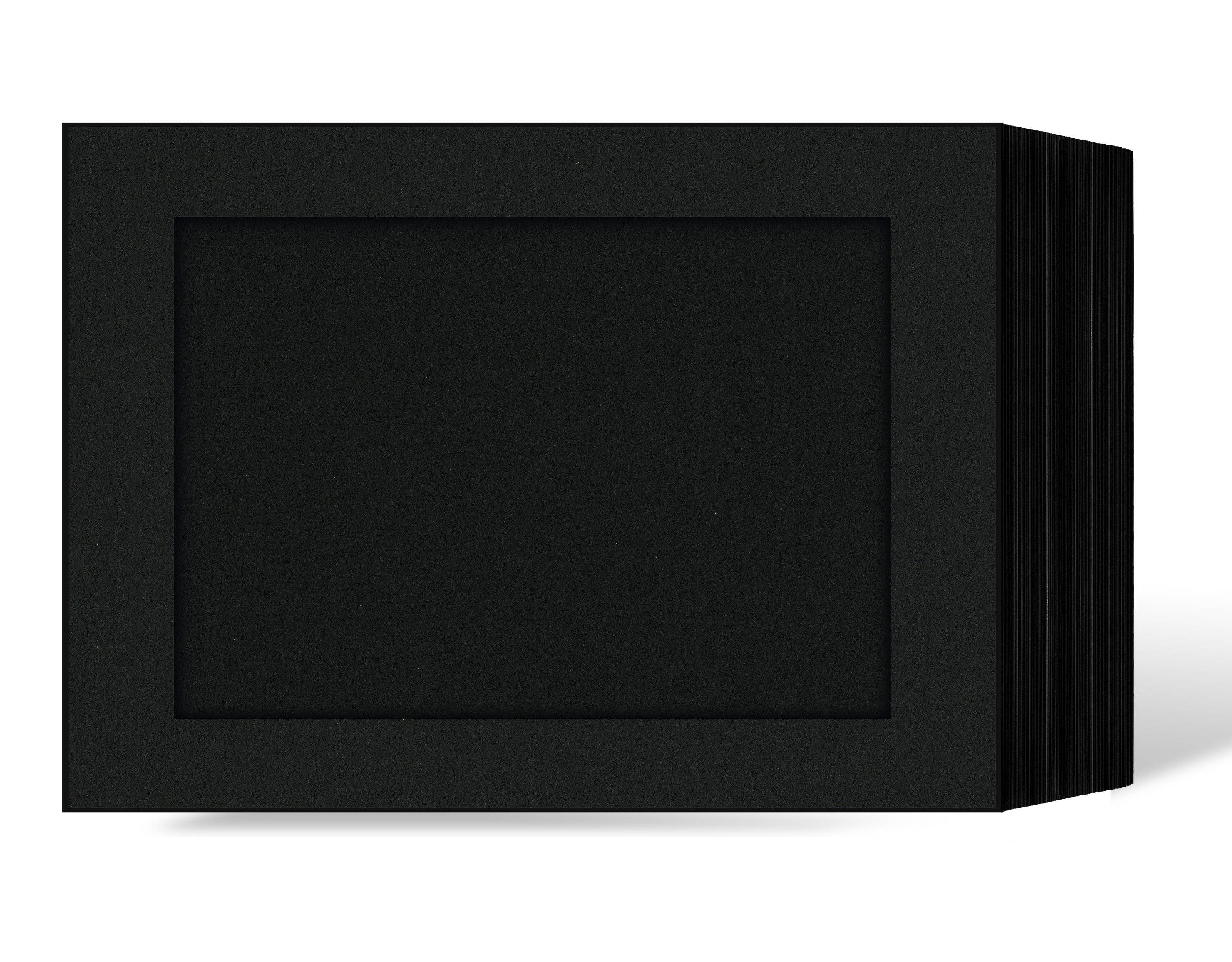 Endlosleporello  Querformat für 13x18 cm - schwarz - schwarze matte Maske - ohne Rand - 50 Teile