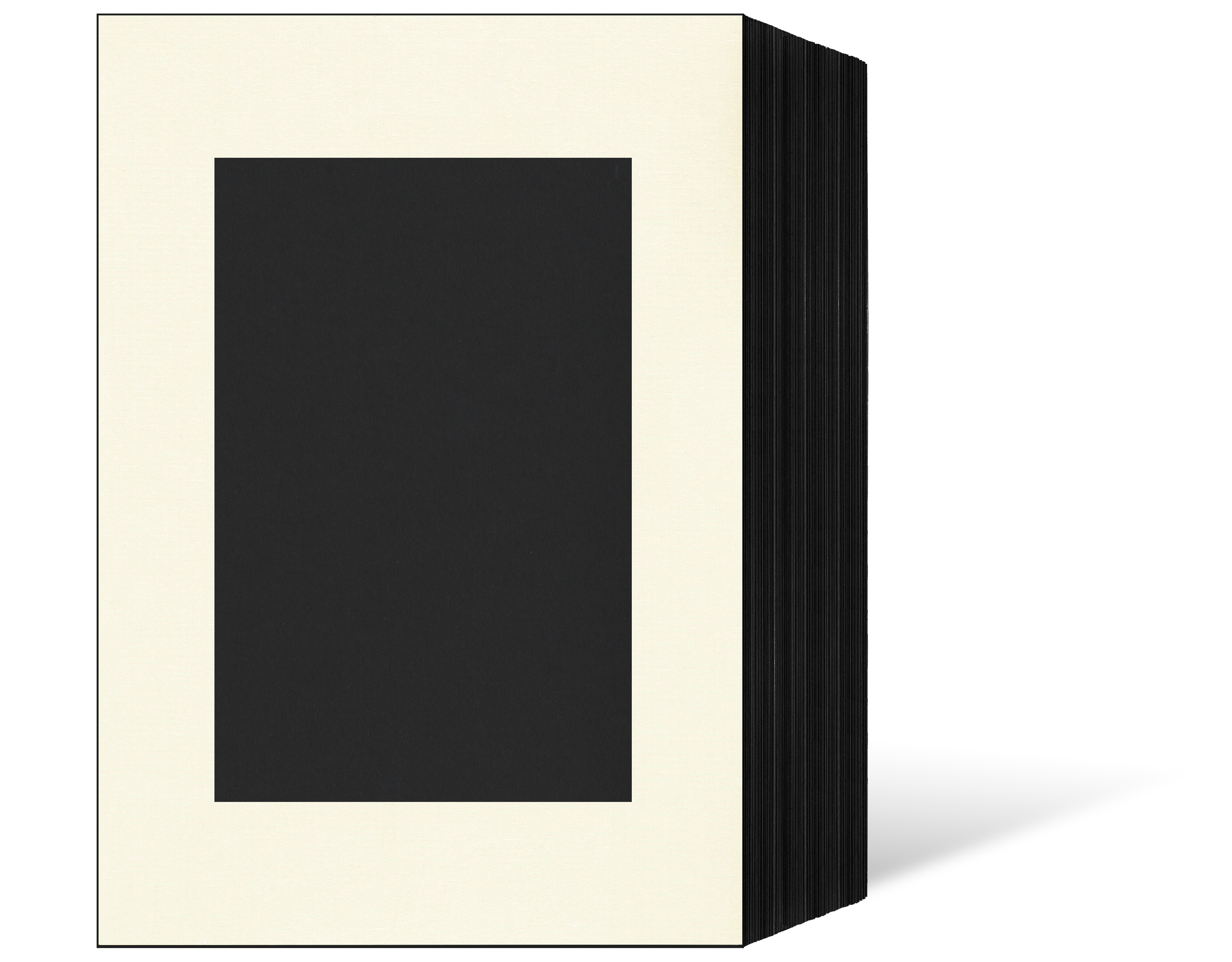 Endlosleporello für 13x18 cm - schwarz - creme gerippte Maske - 100 Teile