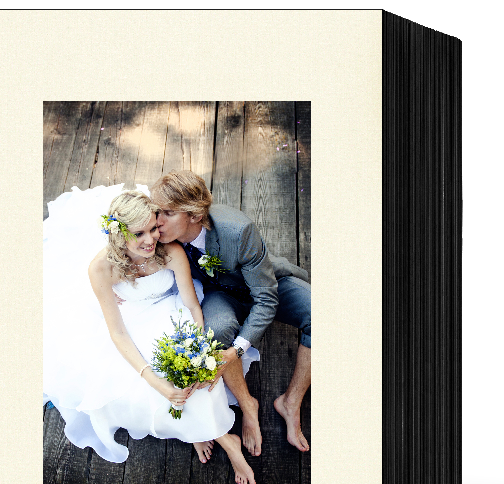 Endlosleporello für 13x18 cm - schwarz - creme gerippte Maske - 100 Teile