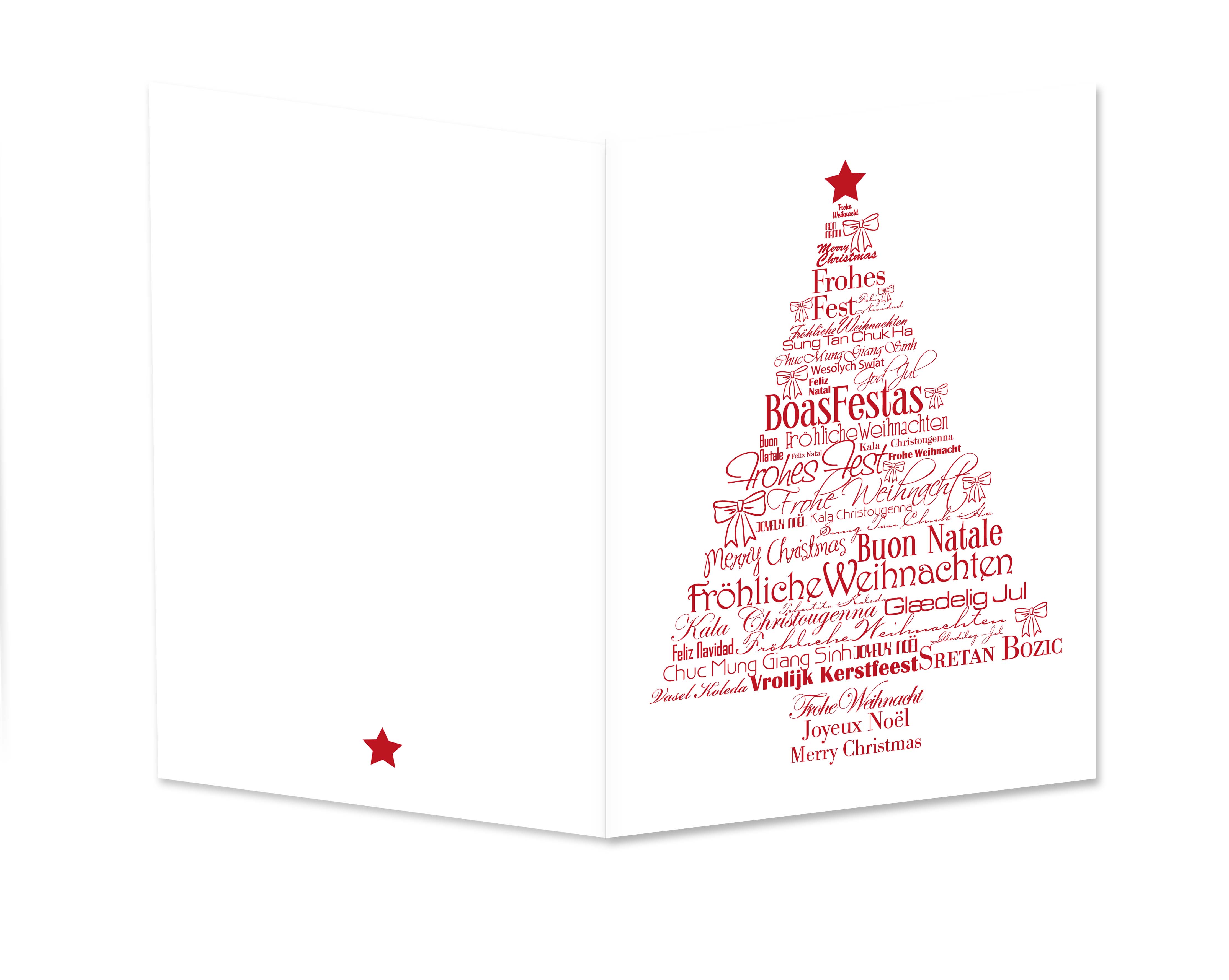 Portraitmappe mit Tasche für 13x18 cm - Motivdruck Tannenbaum International