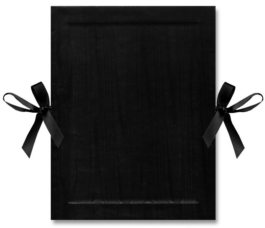 Kurz-Leporello mit Satinschleife Serie "Moiré Delux"