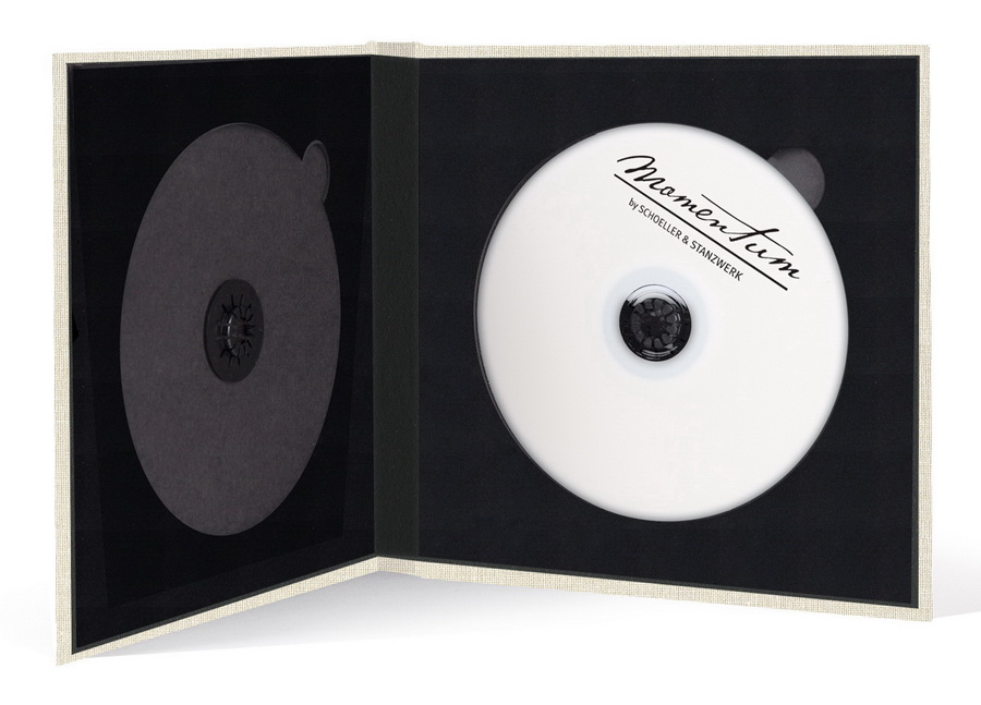 Momentum DVD-Cover für 2 DVDs Akilea DUO 16x16 Leinen creme