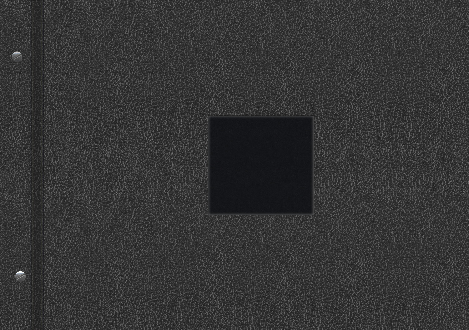 Schraubalbum "Premium" für  DIN A3 Querformat - schwarz - Kunstleder