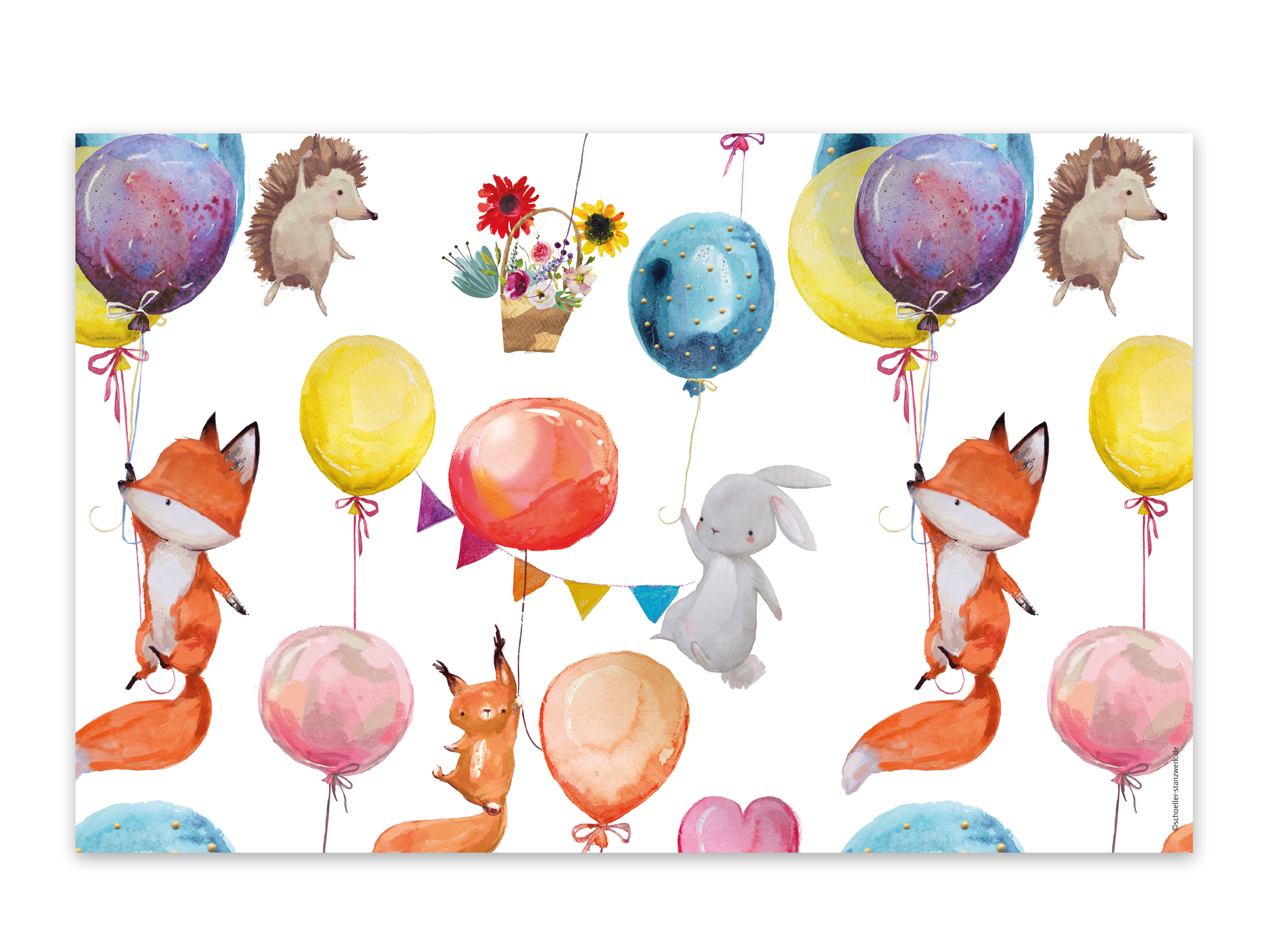 Schutzumschläge für Bilder 20x30 cm Motiv "Ballons"