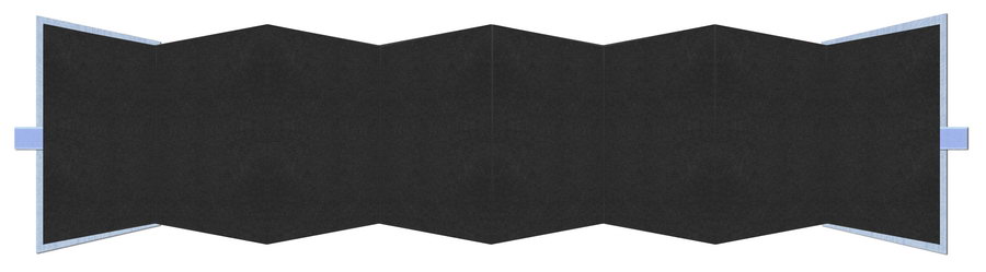 Kurz-Leporello mit Satinschleife Serie "Moiré Delux"