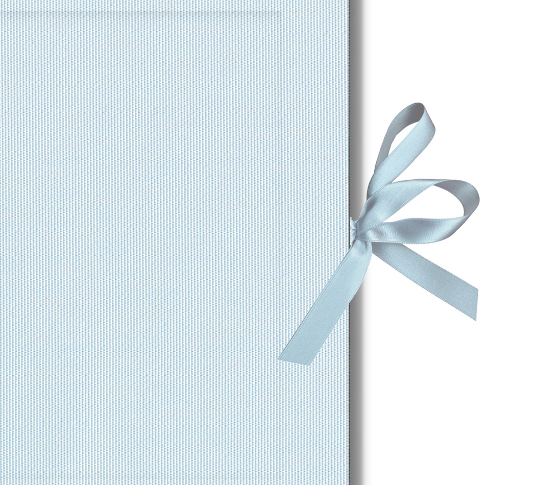 Kurz-Leporello mit Satinschleife Serie "Moiré Delux"