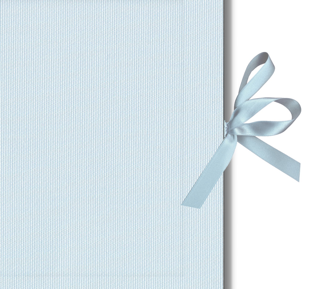 Kurz-Leporello mit Satinschleife Serie "Moiré Delux"