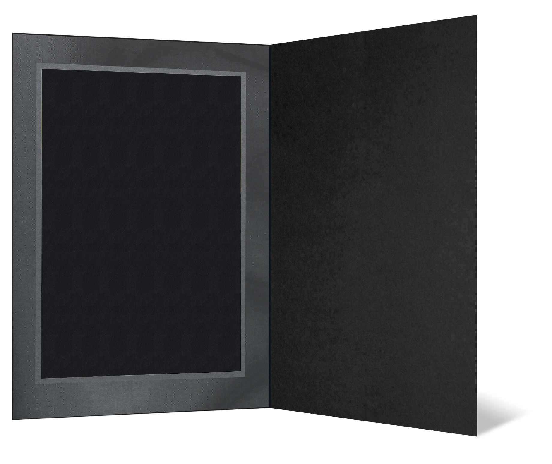 Eventmappe ohne Tasche für 13x18 cm - schwarz matt - silber/schwarze Maske Fantasy - Silberrand Eventmappe ohne Tasche für 13x18 cm - schwarz matt - silber/schwarze Maske Fantasy - Silberrand