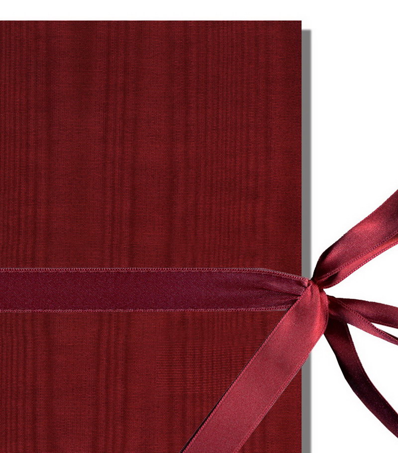 Kurz-Leporello mit Satinschleife Serie "Moiré"