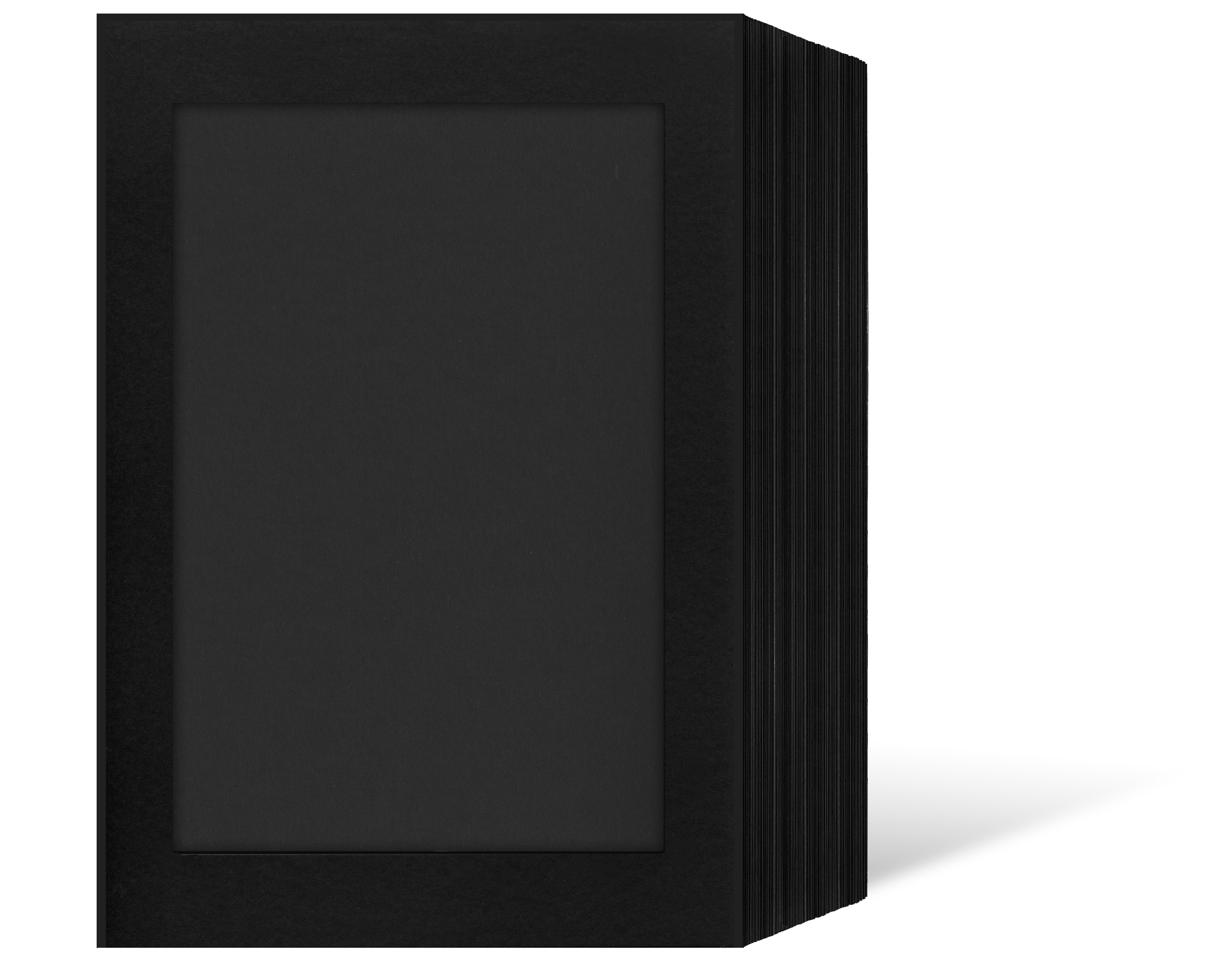 Endlosleporello  für 20x28 cm - schwarz - schwarze matte Maske - ohne Rand - 100 Teile