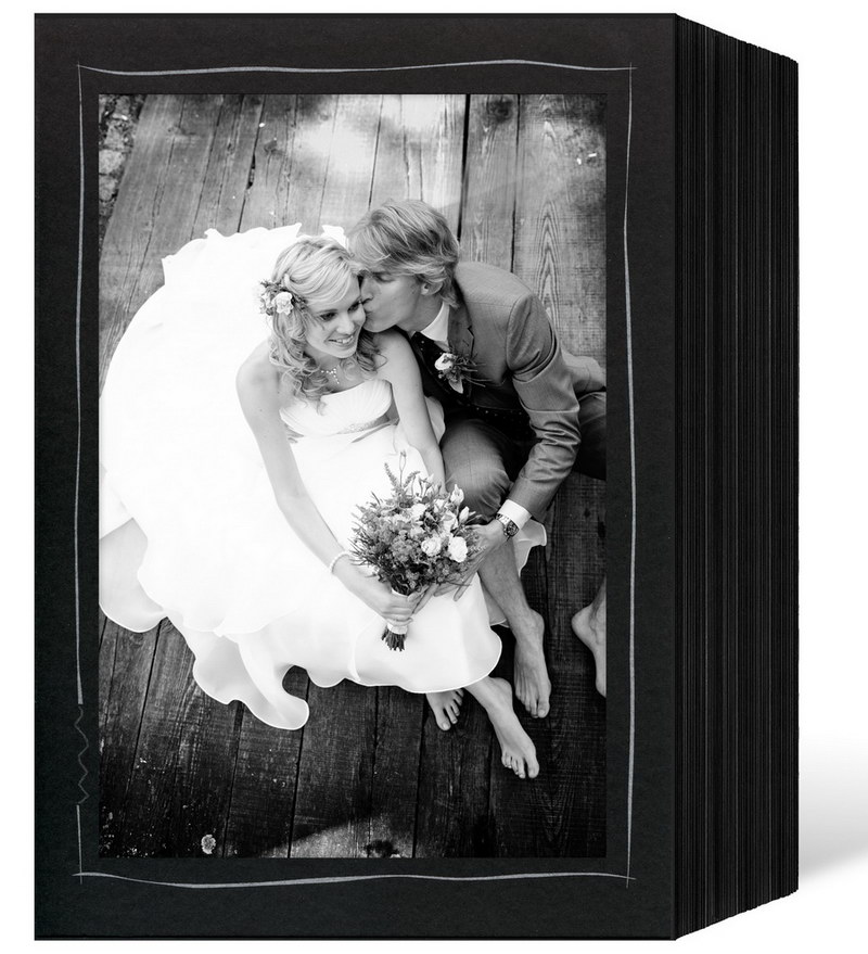Endlosleporello 13x18 cm 100 Teile schwarz Tuscherand