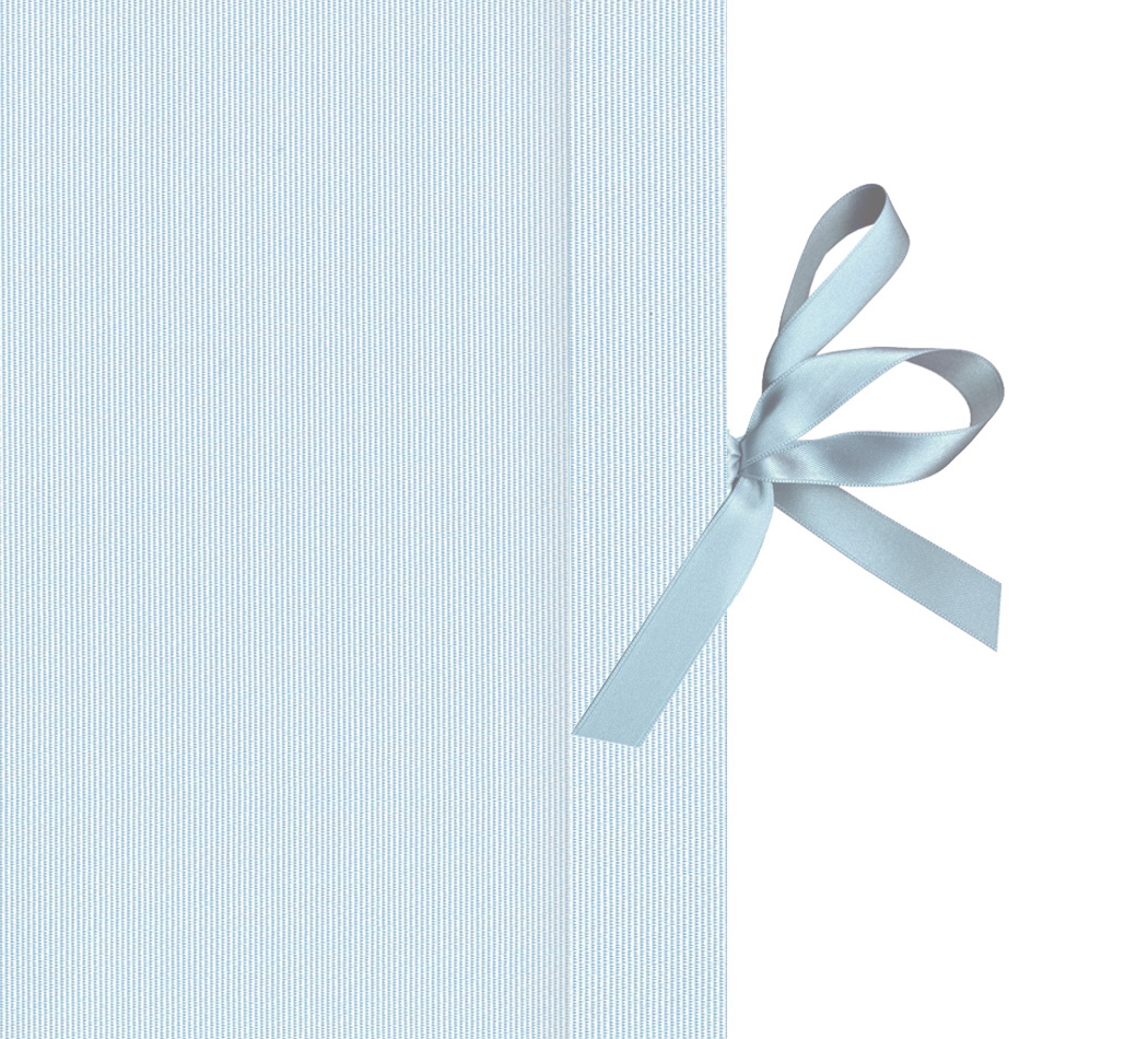 Kurz-Leporello mit Satinschleife Serie "Moiré Delux"