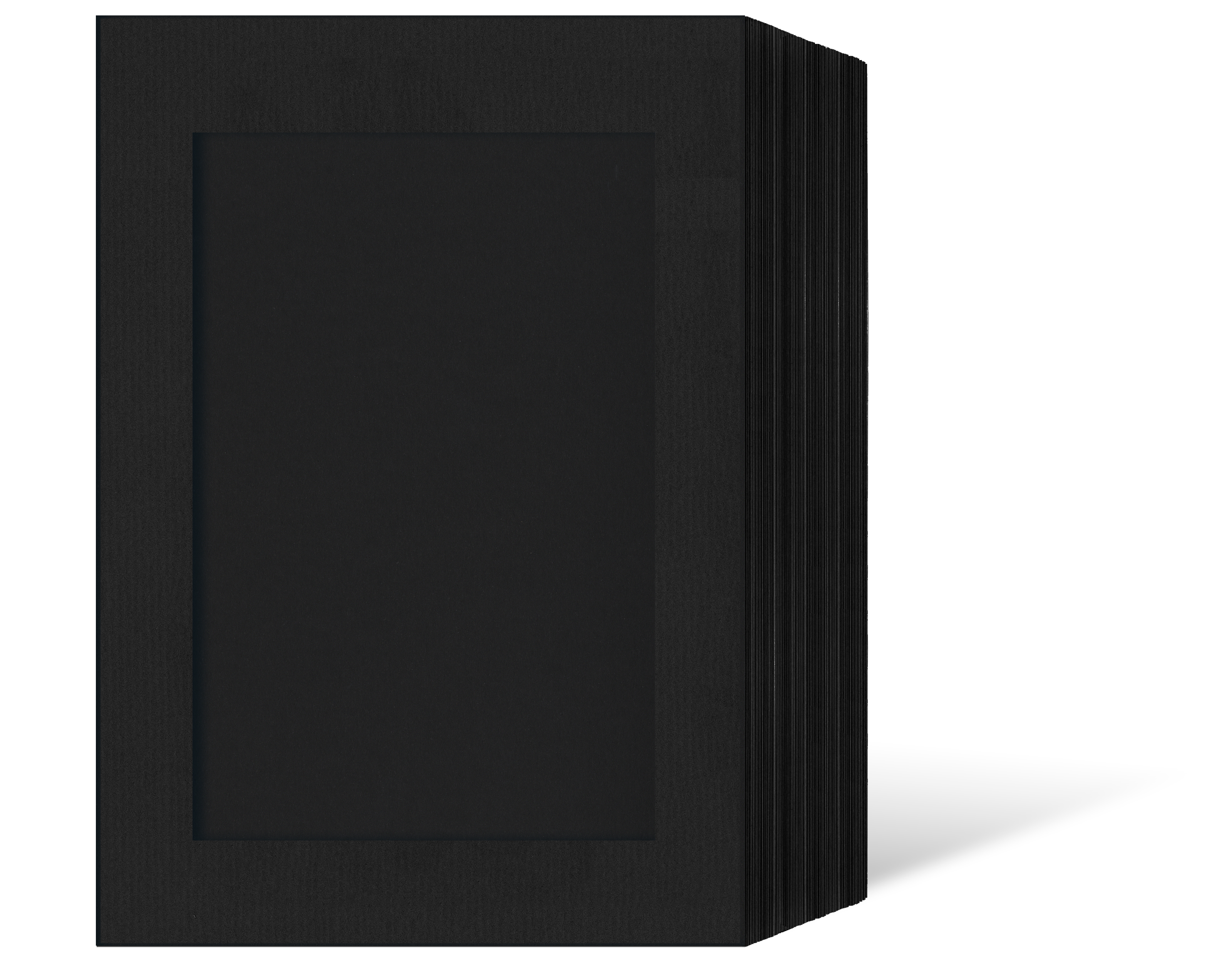 Endlosleporello für 13x18 cm - schwarz - schwarz gerippte Maske - 100 Teile