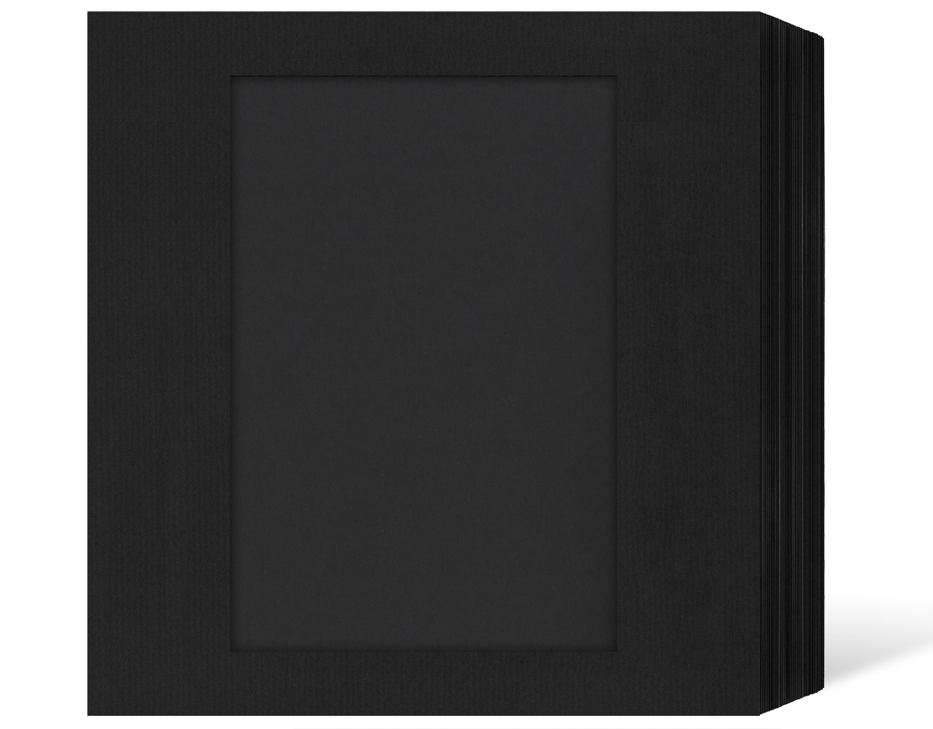 quadratisches Endlosleporello für 13x18 cm - schwarz - schwarze Maske mit Struktur - 100 Teile