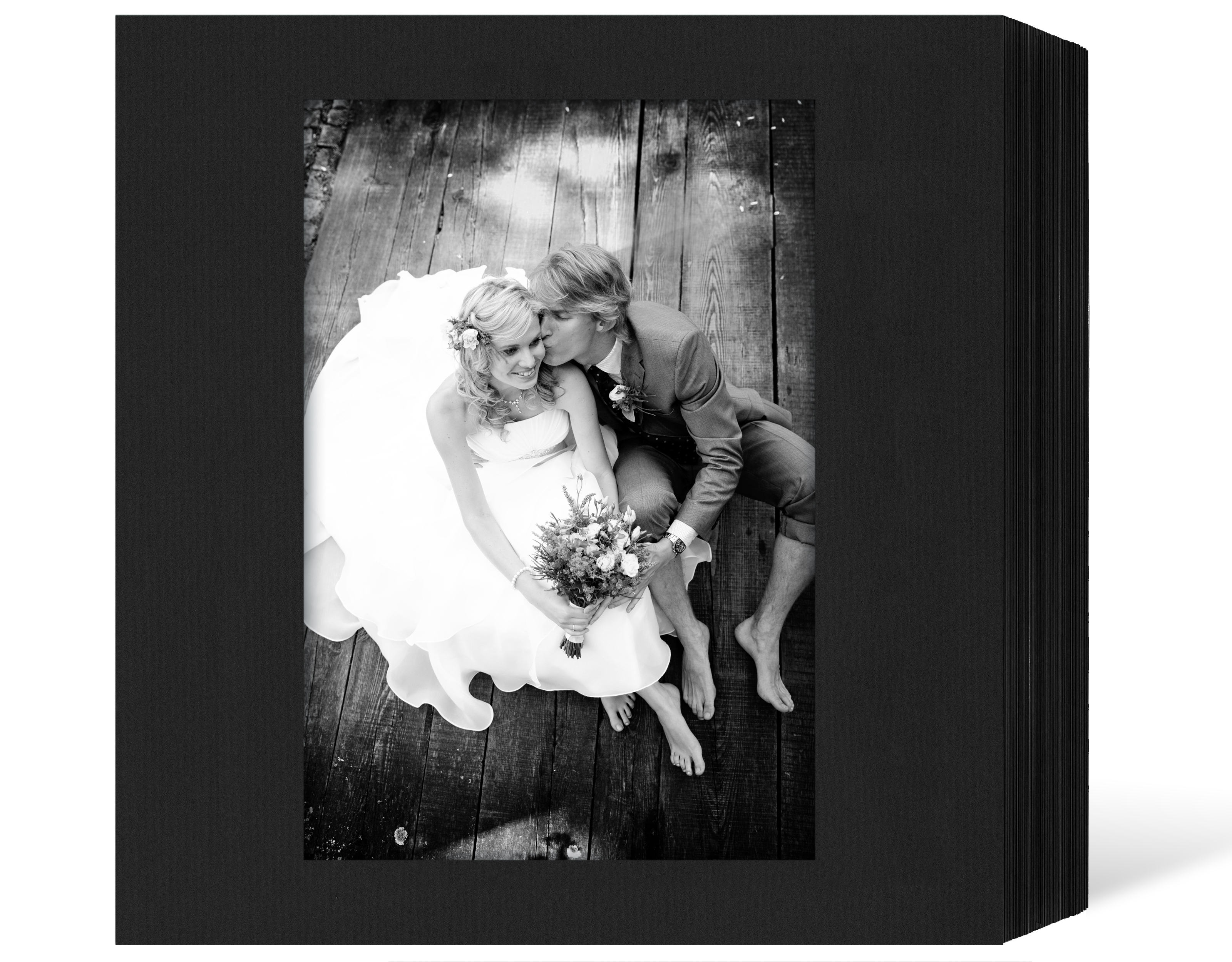 quadratisches Endlosleporello für 13x18 cm - schwarz - schwarze Maske mit Struktur - 50 Teile