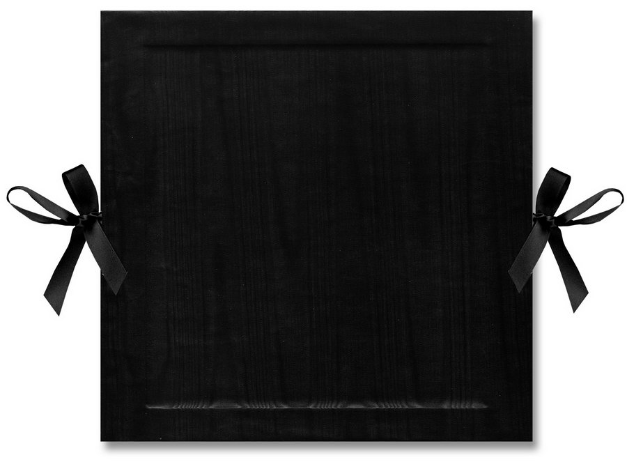 Kurz-Leporello mit Satinschleife Serie "Moiré Delux"