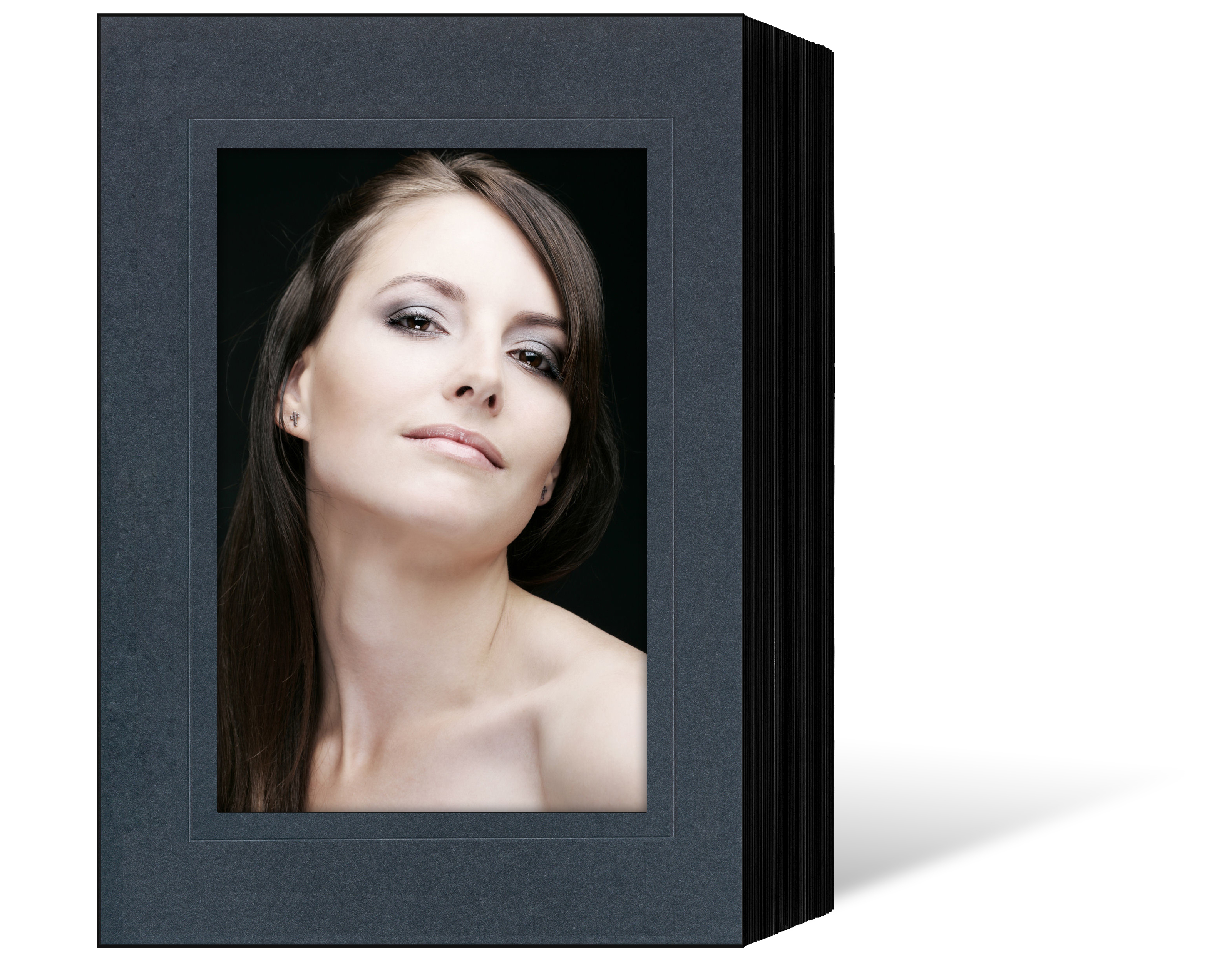 Endlosleporello für 10x15 cm - schwarz - anthrazit satinierte Maske - Blindprägung -100 Teile Endlosleporello für 10x15 cm - schwarz - anthrazit satinierte Maske - Blindprägung -100 Teile