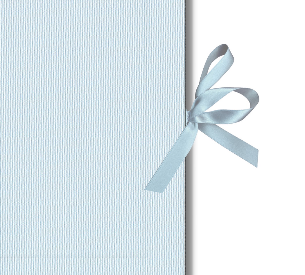 Kurz-Leporello mit Satinschleife Serie "Moiré Delux"