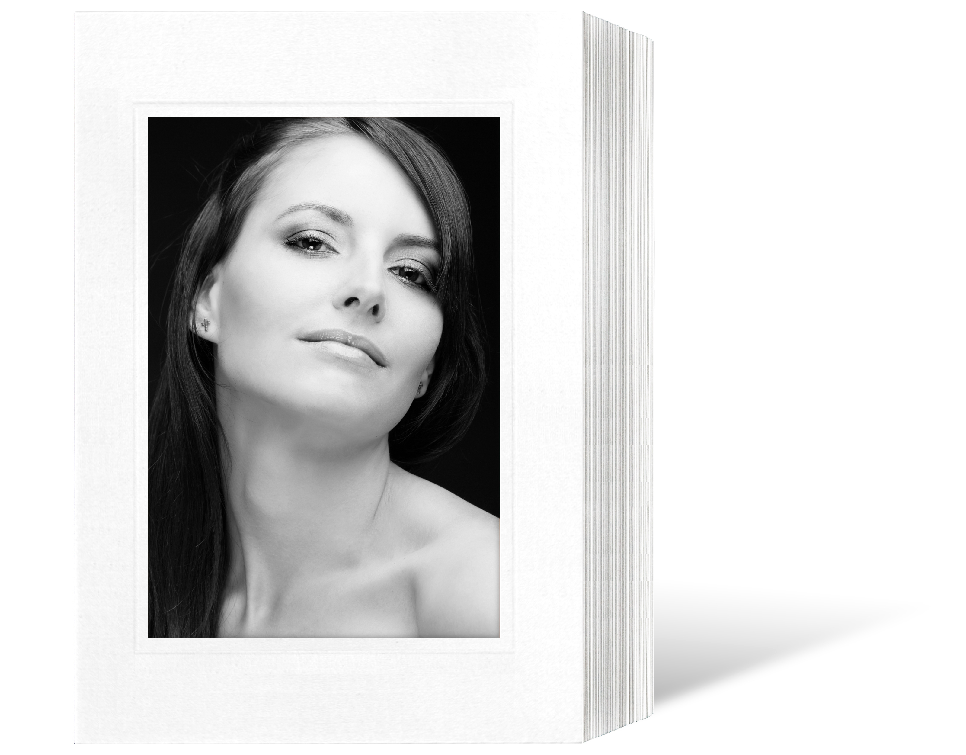 Endlosleporello für 13x18 cm - weiß - weiß matte Maske - Blindprägung- 50 Teile