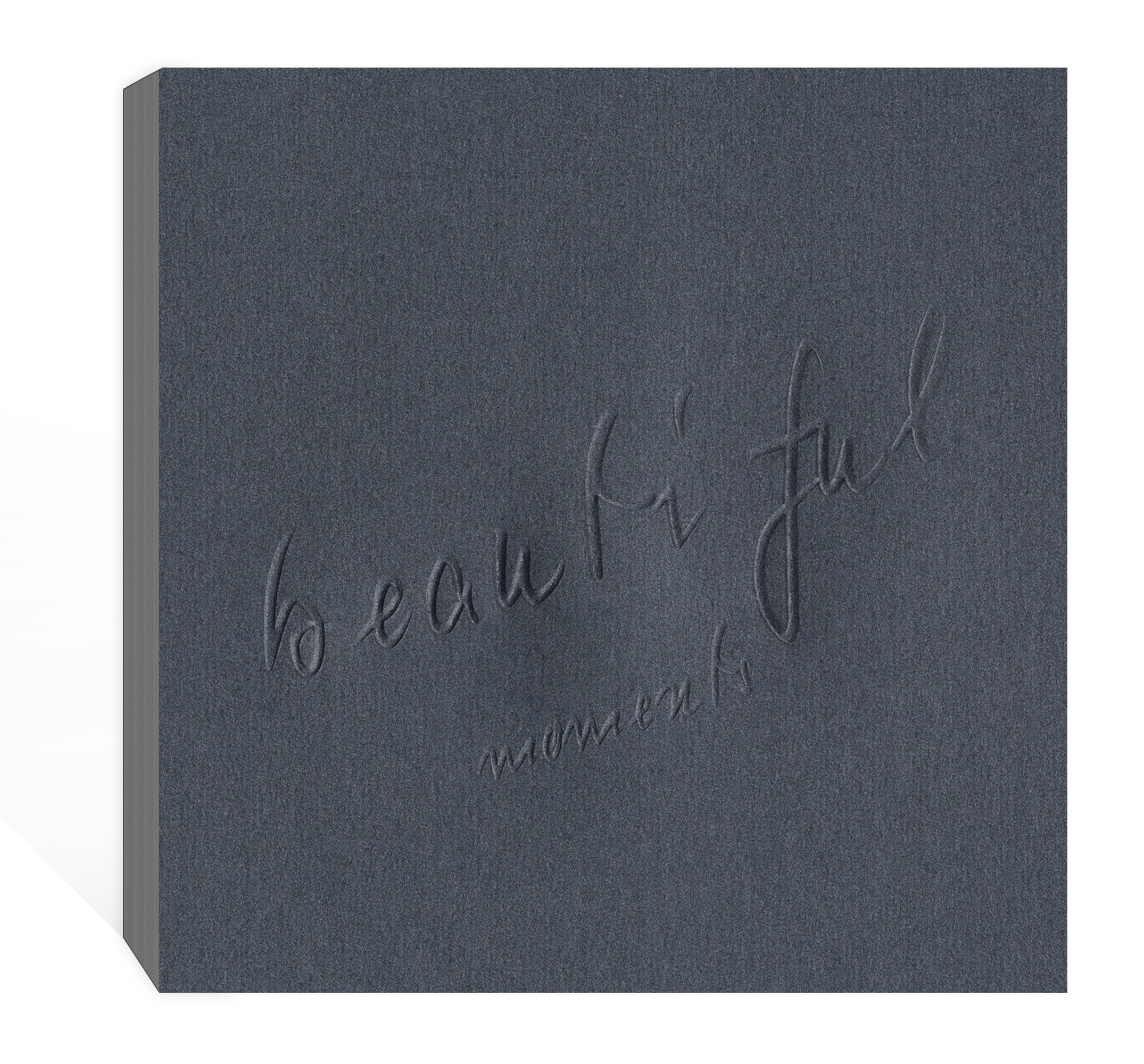 Fotobuch "Deko" 21x21 cm anthrazit satiniertes Papier