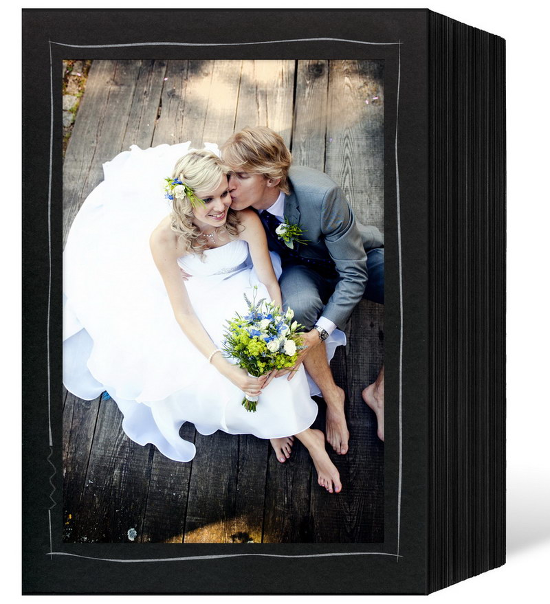 Endlosleporello 13x18 cm 100 Teile schwarz Tuscherand