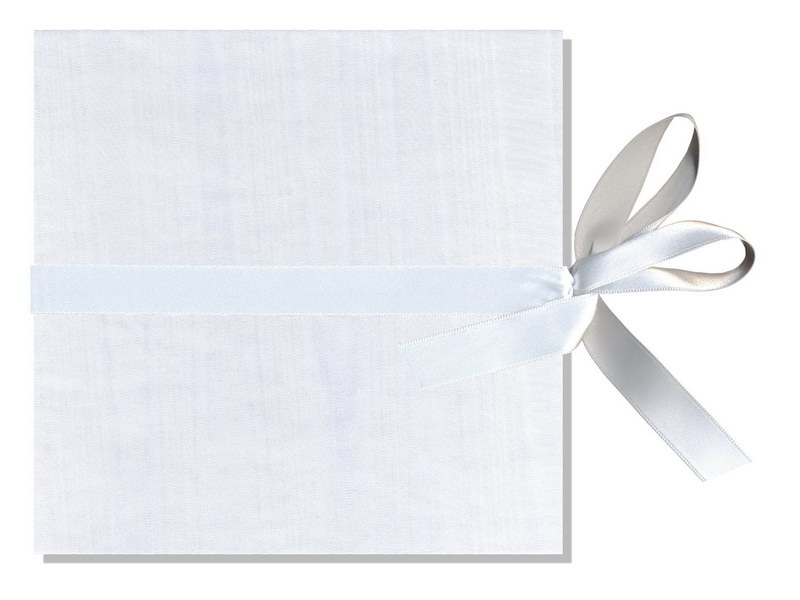 Kurz-Leporello mit Satinschleife Serie "Moiré"