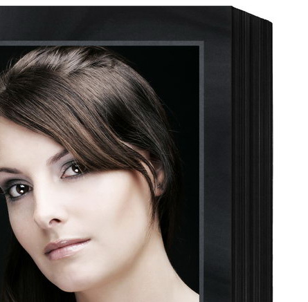 Endlosleporello für 15x20 cm - schwarz - schwarz/silber Maske - silber Rand - 100 Teile