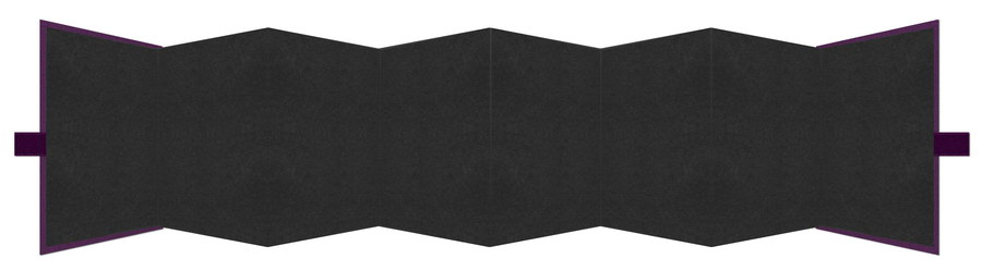 Kurz-Leporello mit Satinschleife Serie "Brillianta"