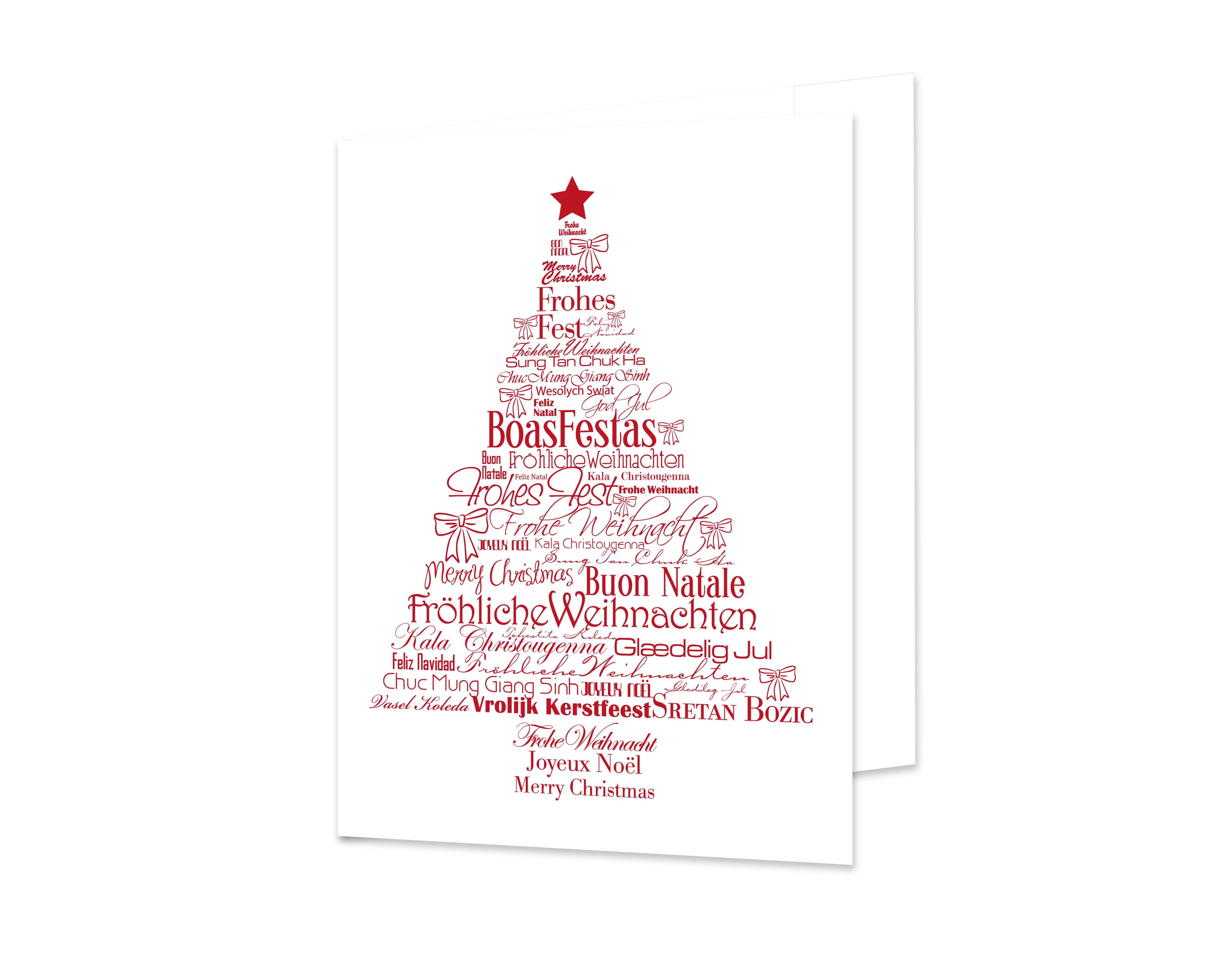 Portraitmappe mit Tasche für 13x18 cm - Motivdruck Tannenbaum International