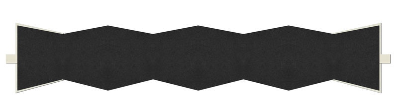 Leporello-Einbanddeckel, 2 tlg. mit Satinschleife "Moiré"