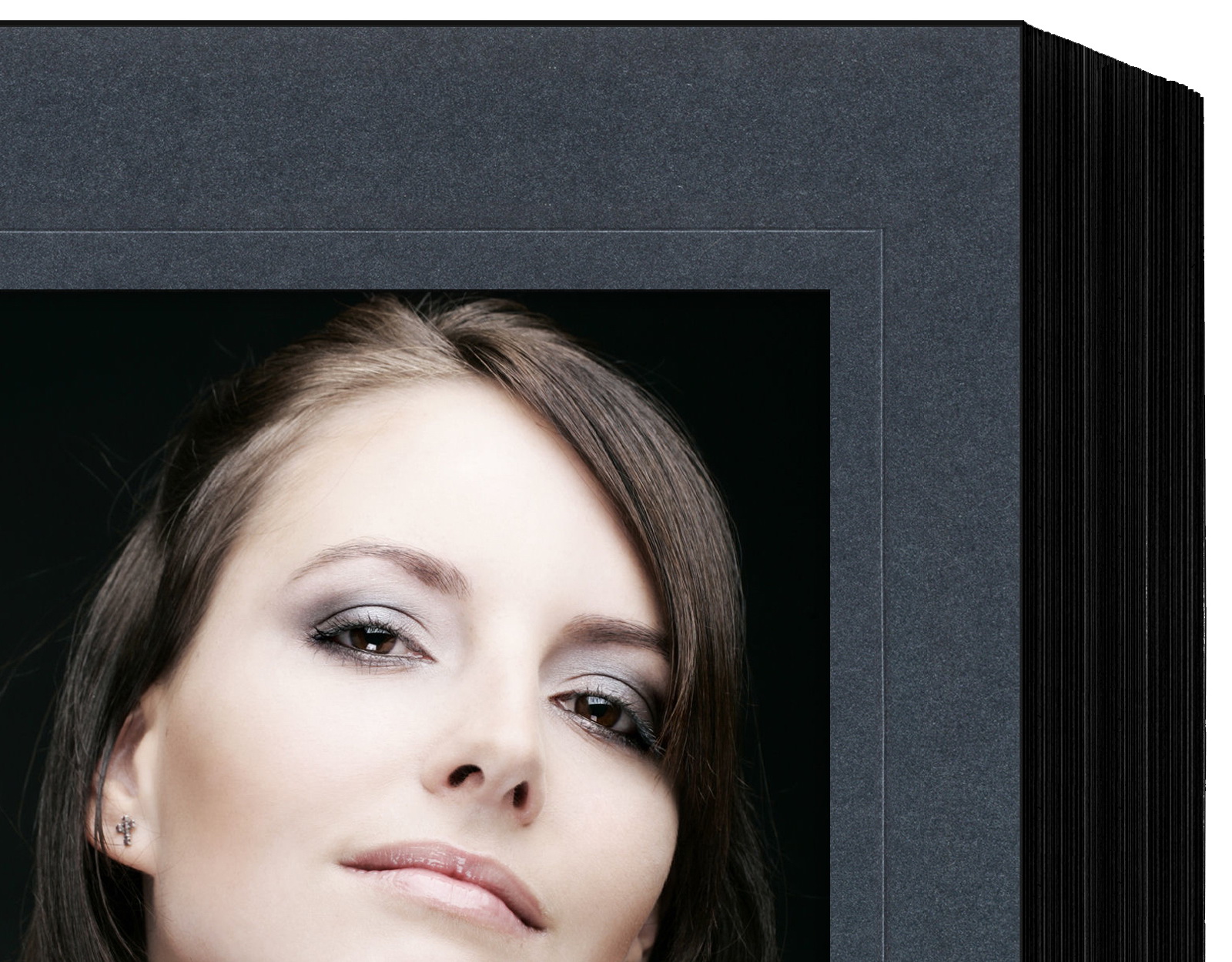 Endlosleporello für 10x15 cm - schwarz - anthrazit satinierte Maske - Blindprägung -100 Teile Endlosleporello für 10x15 cm - schwarz - anthrazit satinierte Maske - Blindprägung -100 Teile