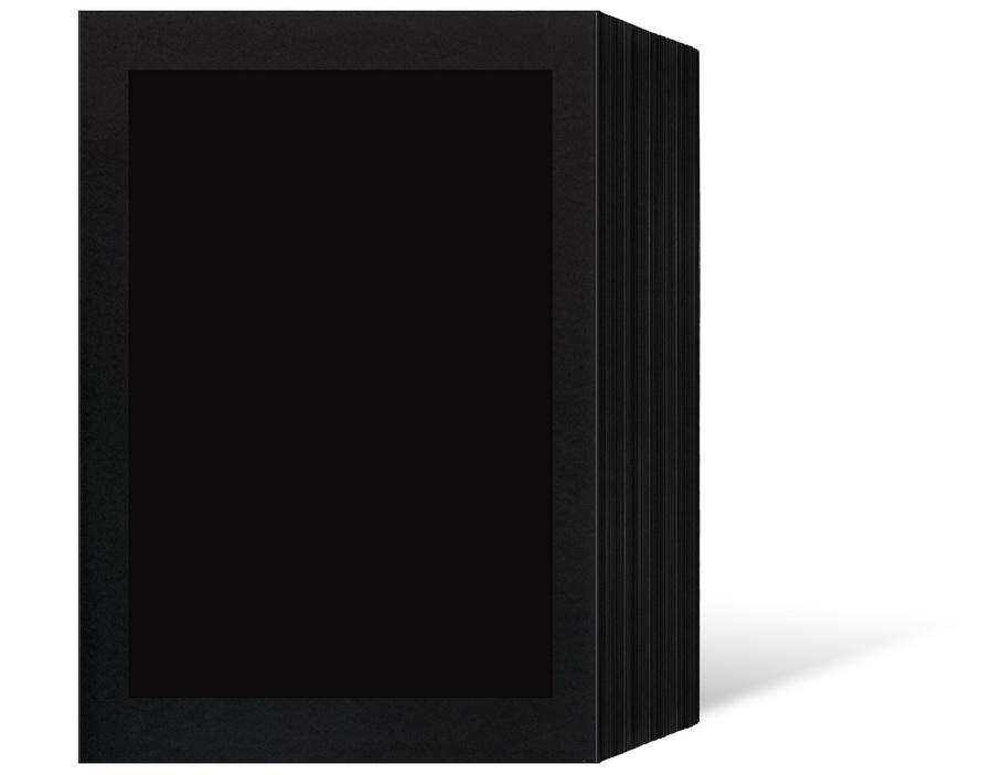 Endlosleporello für 15x20 cm - schwarz - schwarze Maske - ohne Rand - 25 Teile