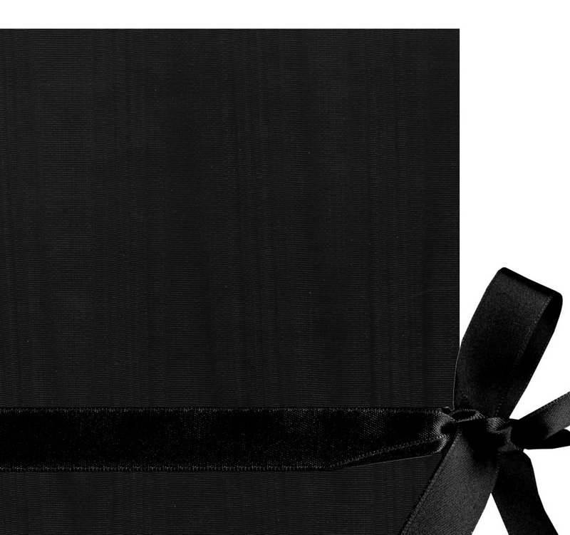 Kurz-Leporello mit Satinschleife Serie "Moiré"