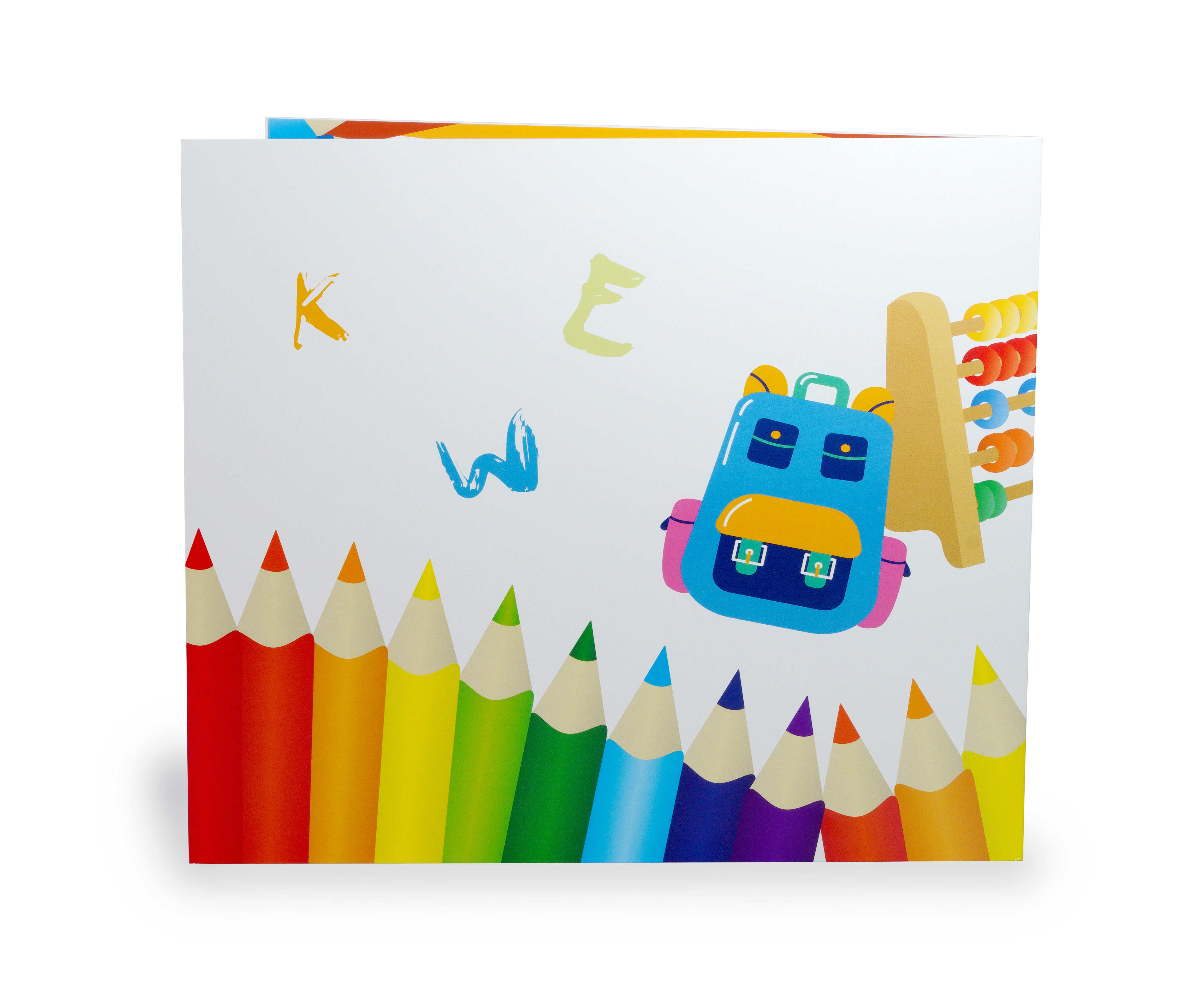 2 tlg. Fotomappe / Kindergartenmappe für 13x18 cm mit Einsteckschlitz - Stifte