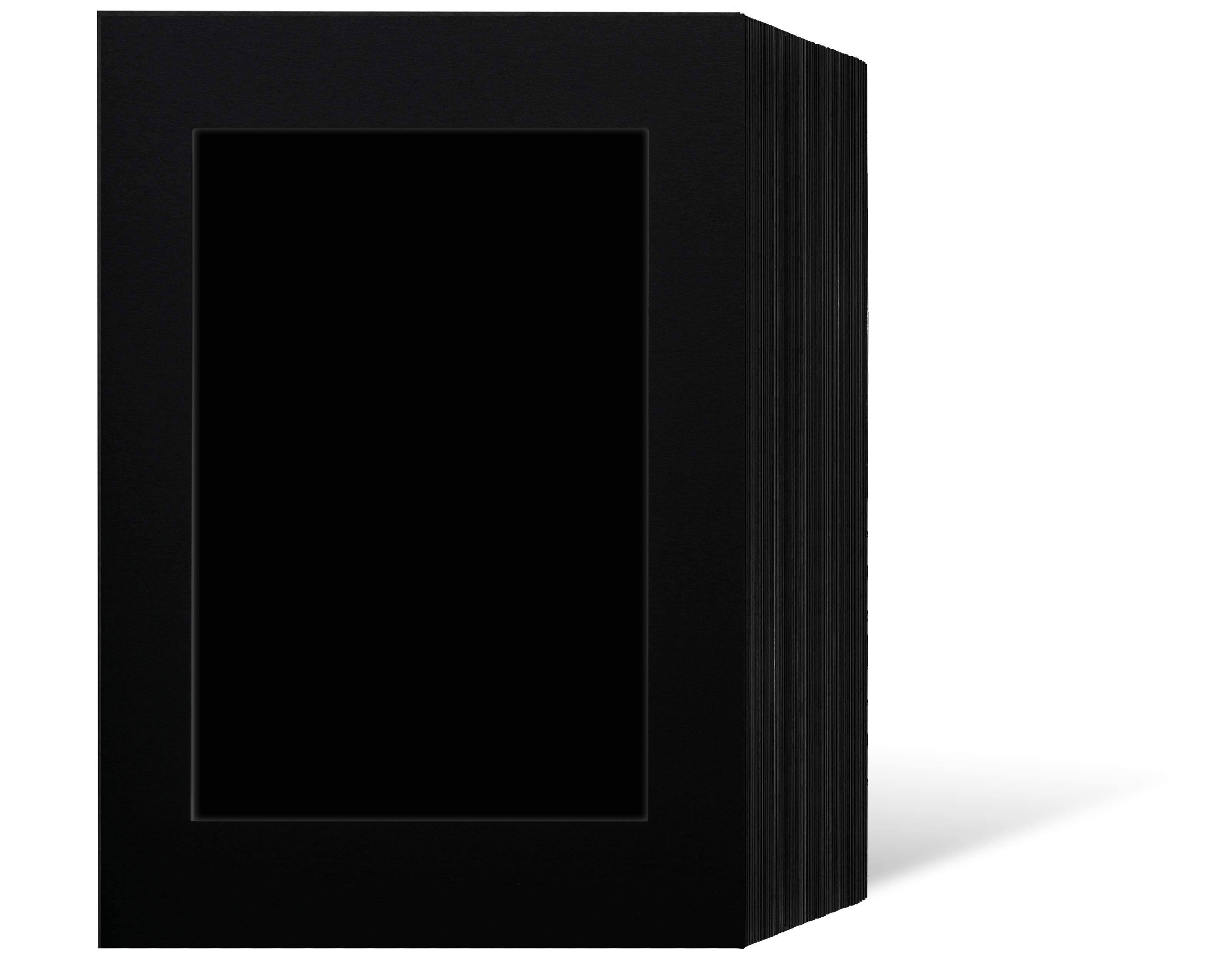 Endlosleporello für 10x15 cm - schwarz - schwarz  matte Maske - 50 Teile